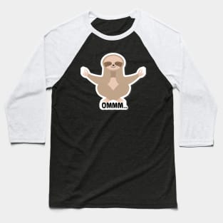 Ommm sloth meditating Baseball T-Shirt